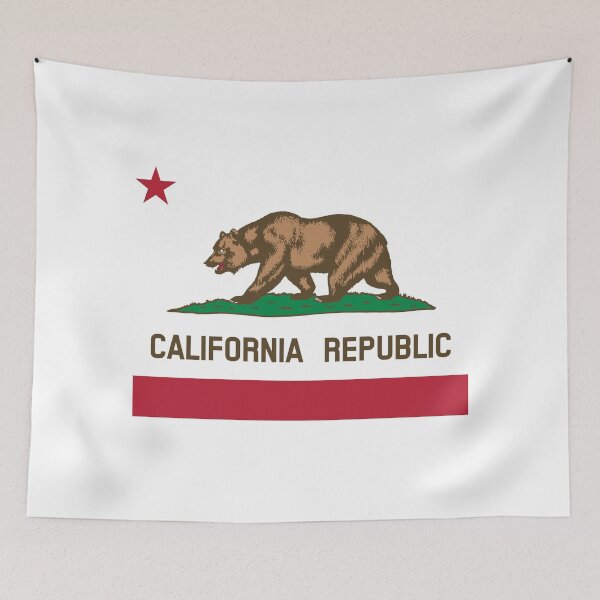 Item preview, California Republic 'bear flag revolt' - colour print designed and sold by retropetrol.