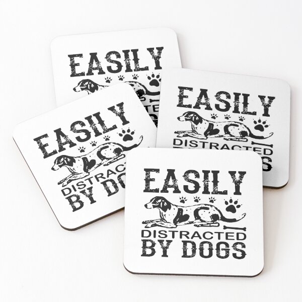 Item preview, easily distracted by dogs designed and sold by JaMatt1983.