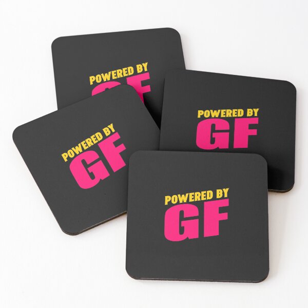 Item preview, Powered by Girlfriend - GF- Birthday gift Merchandise & shirt designed and sold by ViVedX.