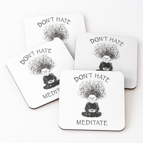 Item preview, Dont hate meditate designed and sold by OffbeetShirts.