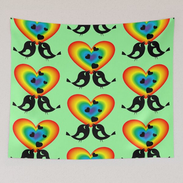 Item preview, Let my heart beat with yours together, a pair of birds designed and sold by helenkaiy.
