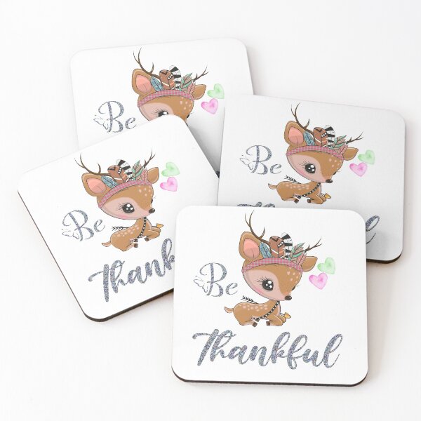 Item preview, Be Thankful, cute reindeer, Thanksgiving Quarantine Gifts designed and sold by env1nada.
