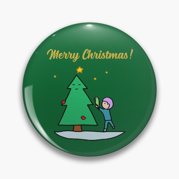 Aperçu de l'œuvre Joyeux Noël - Arbre durable (vert foncé) créée et vendue par ImperfectLife.