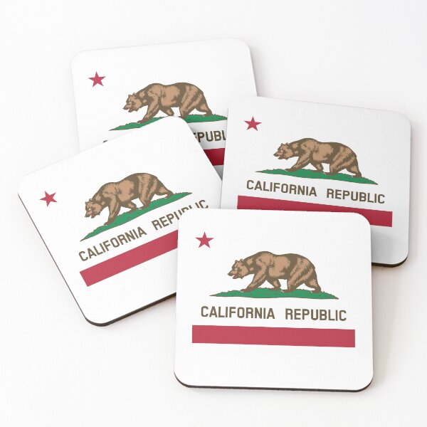 Item preview, California Republic 'bear flag revolt' - colour print designed and sold by retropetrol.