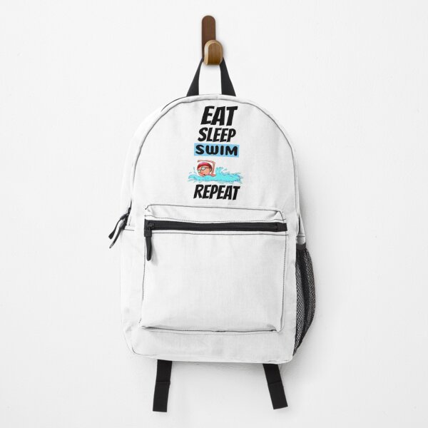 Item preview, eat sleep swim repeat designed and sold by ibrastore.