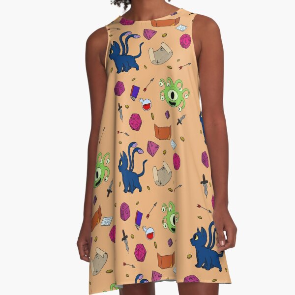 DnD Cute Pattern A-Line Dress