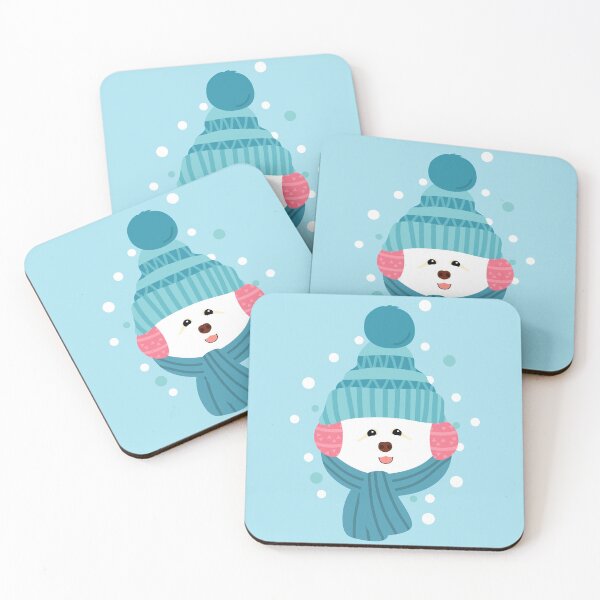 Item preview, Cute Bichon Frise in Snow designed and sold by Lulupainting.