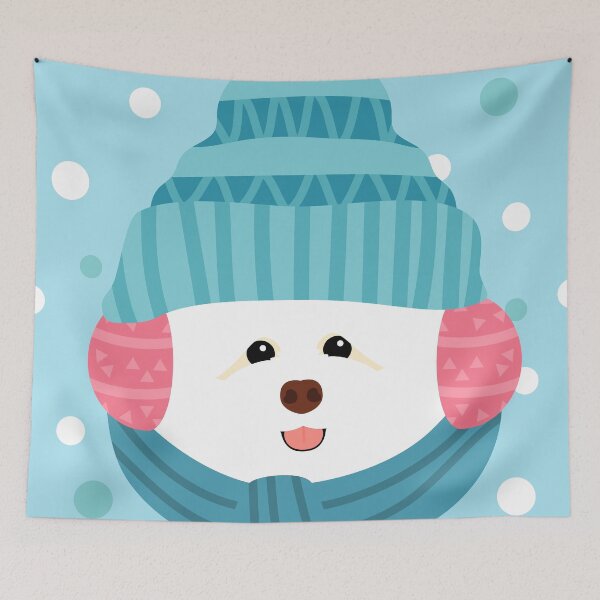 Item preview, Cute Bichon Frise in Snow designed and sold by Lulupainting.