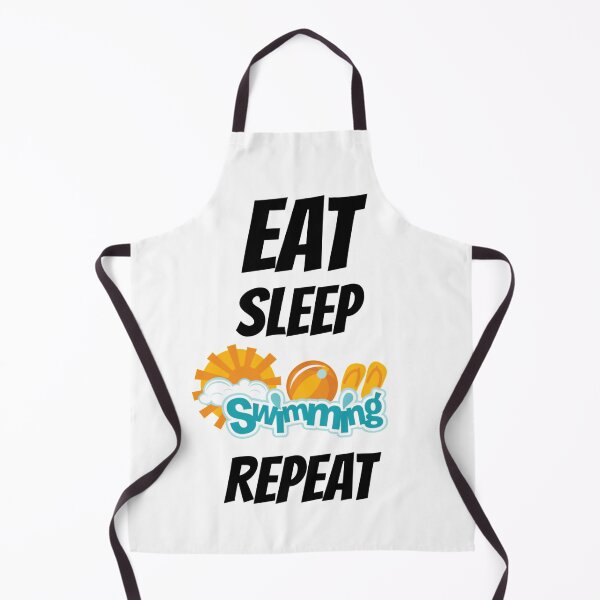 Item preview, eat sleep swimming repeat funny day of sea  swim time  designed and sold by ibrastore.