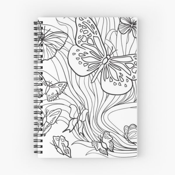 Item preview, Color-in butterfly doodle designed and sold by banabananaz.