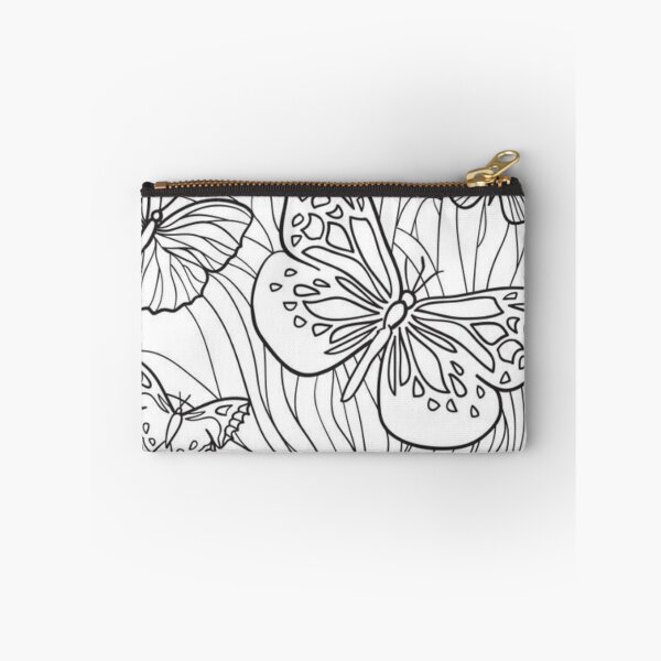 Item preview, Color-in butterfly doodle designed and sold by banabananaz.