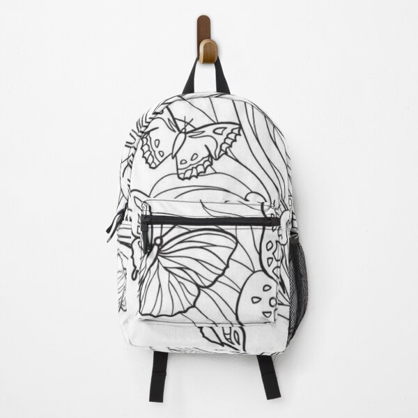 Item preview, Color-in butterfly doodle designed and sold by banabananaz.