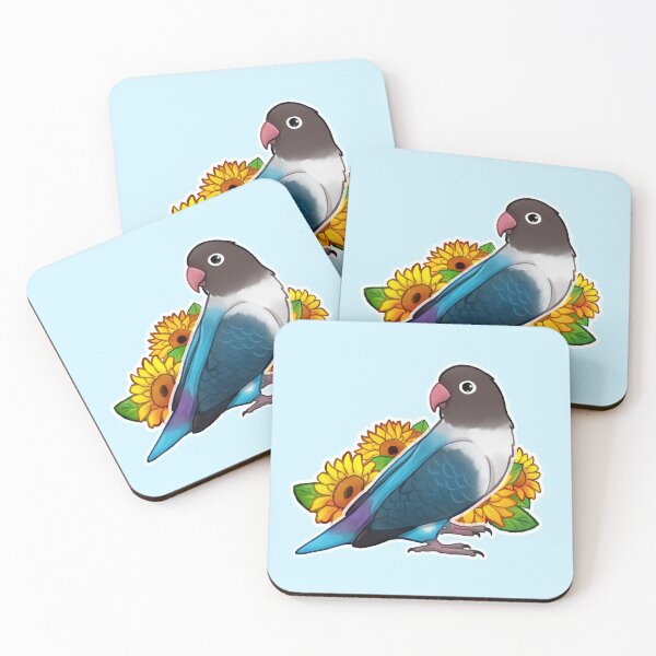 Item preview, Cute Black Masked Lovebird designed and sold by meruesan.