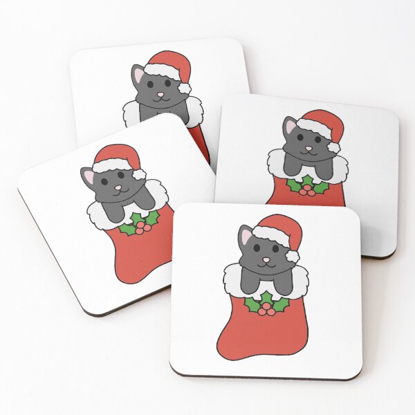 Item preview, Christmas Black Cat Stocking designed and sold by BiscuitSnack.
