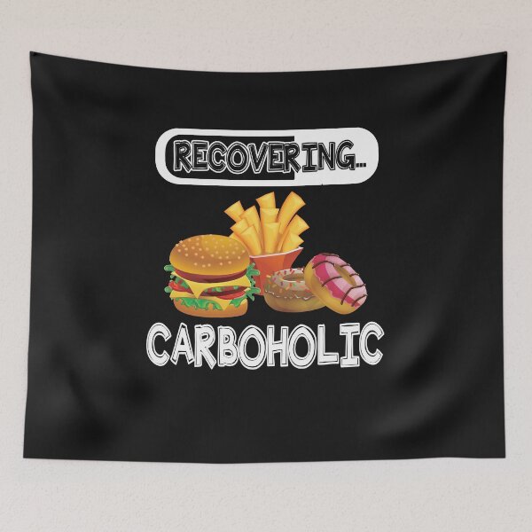 Item preview, Recovering Carboholic Shirts - Funny Low-Carb Keto Tshirt designed and sold by sunnym79.