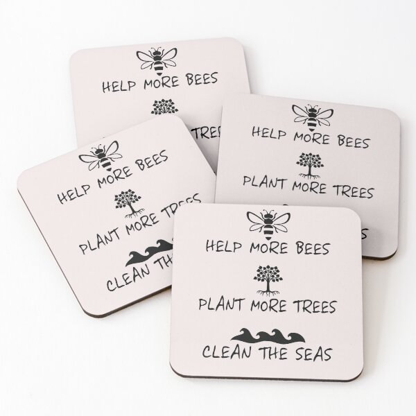 Item preview, Save Bees Trees Seas Earth T Shirt designed and sold by sunnym79.