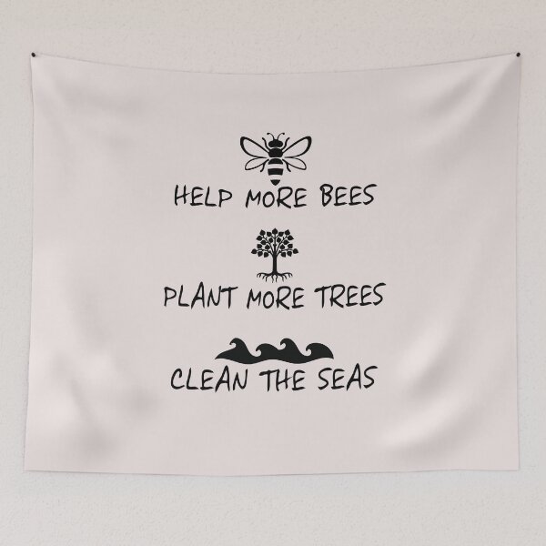 Item preview, Save Bees Trees Seas Earth T Shirt designed and sold by sunnym79.
