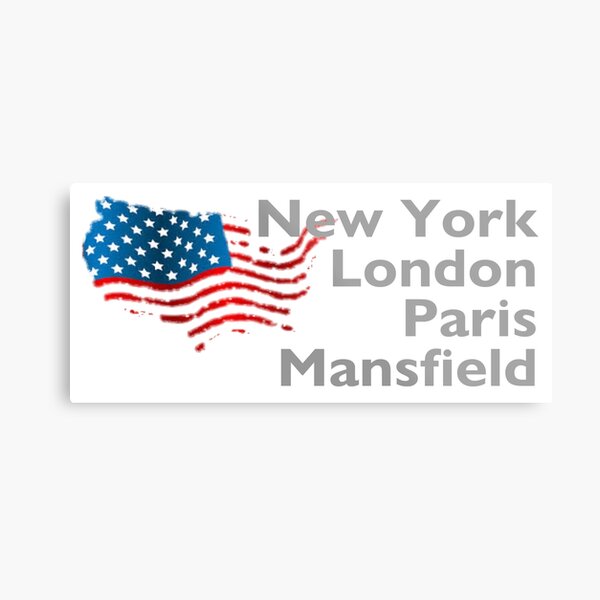New York London Paris Mansfield Metal Print