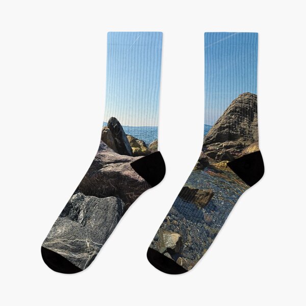 Item preview, Stone pyramid and blue sea designed and sold by frankuffmann.