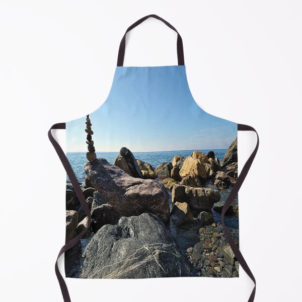 Item preview, Stone pyramid and blue sea designed and sold by frankuffmann.