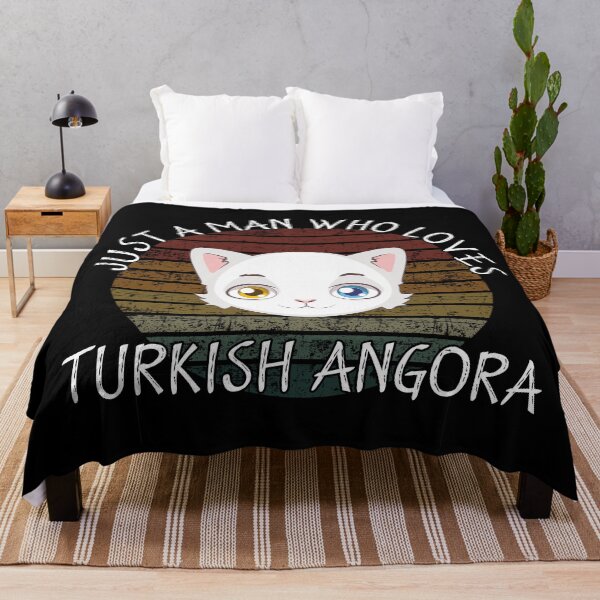 Item preview, Just a man who loves turkish angora designed and sold by Catsloversdotme.