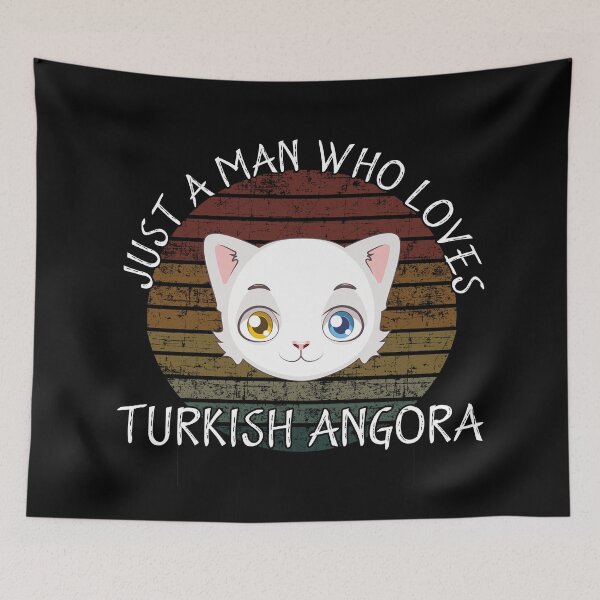 Item preview, Just a man who loves turkish angora designed and sold by Catsloversdotme.