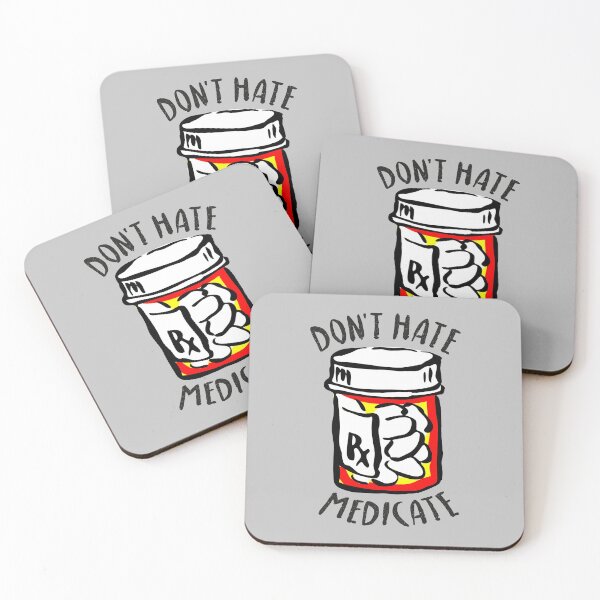 Item preview, Dont hate, medicate (meditate) designed and sold by OffbeetShirts.