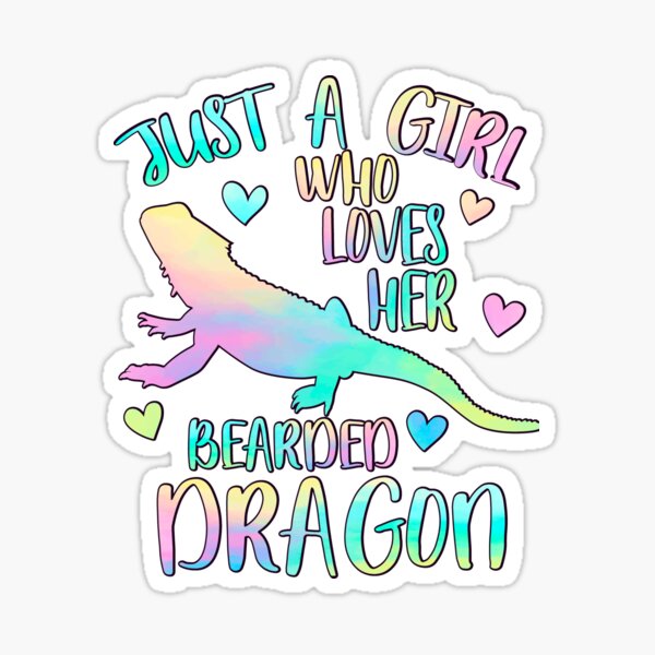 Item preview, Just a Girl who loves her Bearded Dragon designed and sold by PrettyPittie Shop.