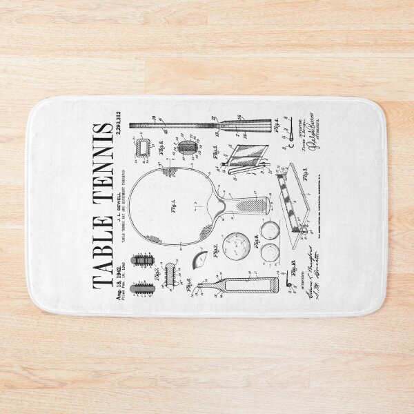 Item preview, Table Tennis Ping Pong Old Vintage Patent Drawing Print designed and sold by GrandeDuc.