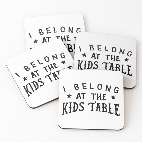 Item preview, Copy of I Belong at the Kids Table - funny retro vintage thanksgiving kids gift designed and sold by nananinanana.