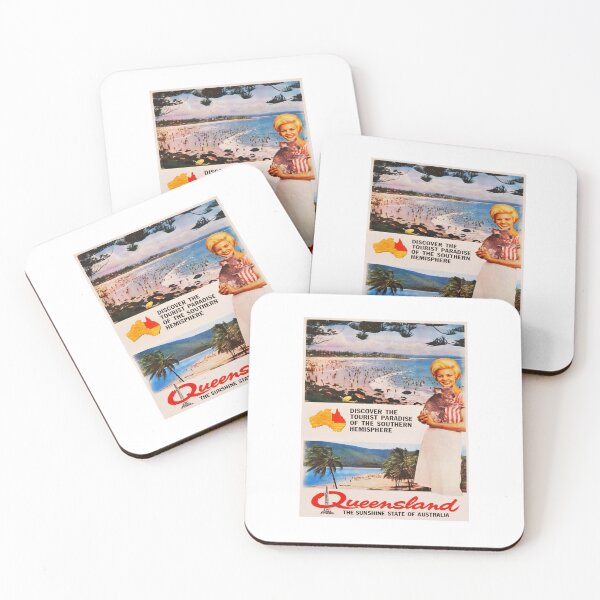 Item preview, retro iconic Queensland designed and sold by CorasPosters.