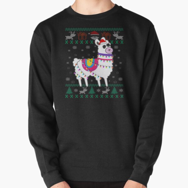 Aperçu de l'œuvre LLama Santa ugly christmas sweater créée et vendue par Kasantimo.