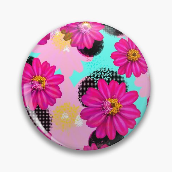 Item preview, Neon Pastel Zinnias designed and sold by RC-aRtY.