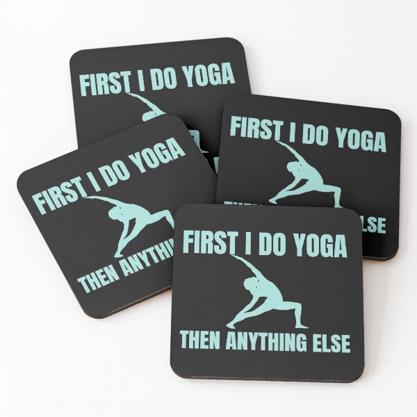 Item preview, First I Do Yoga designed and sold by Windmill Wildflowers.