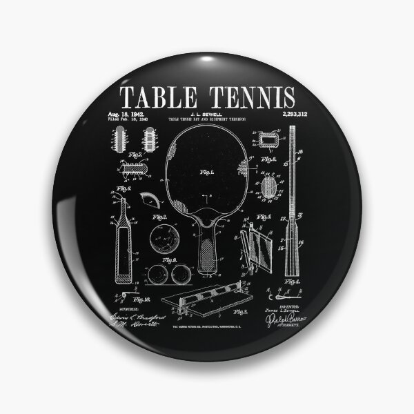 Item preview, Table Tennis Ping Pong Old Vintage Patent Drawing Print designed and sold by GrandeDuc.
