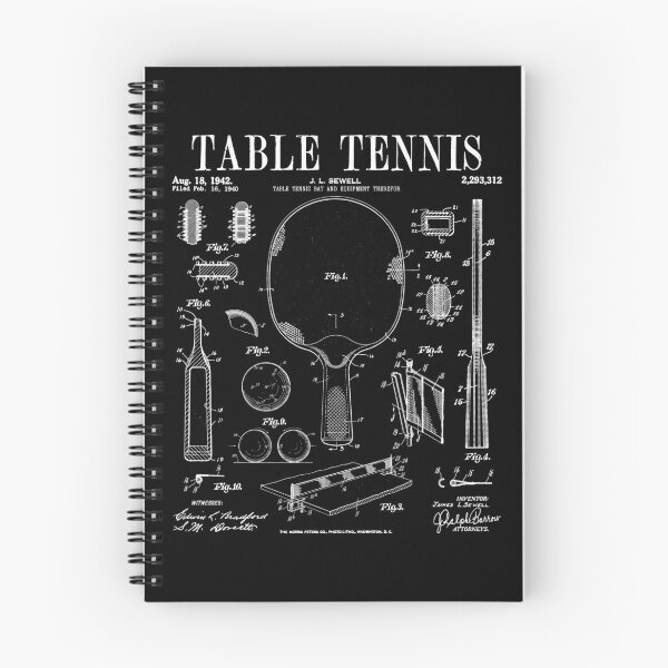 Item preview, Table Tennis Ping Pong Old Vintage Patent Drawing Print designed and sold by GrandeDuc.
