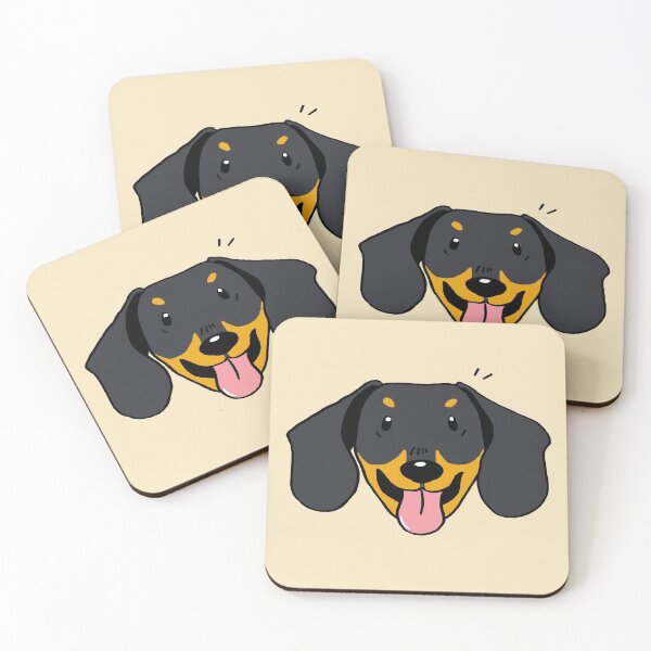 Item preview, Smooth Black Tan Dachshund Face designed and sold by Reiyankhairina.