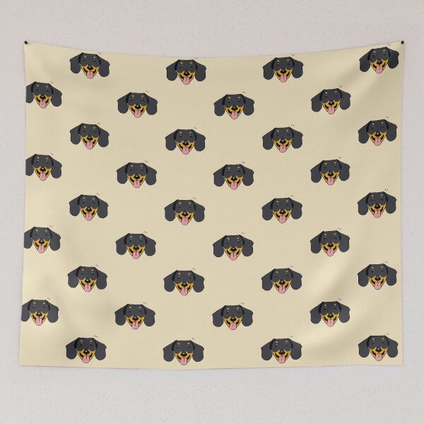 Item preview, Smooth Black Tan Dachshund Face designed and sold by Reiyankhairina.