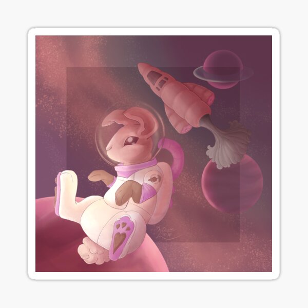 Space Bunny Sticker