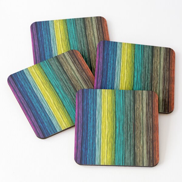 Item preview, Colorful Vertical Wooden Texture Stripes Patterns designed and sold by ShopieHome.