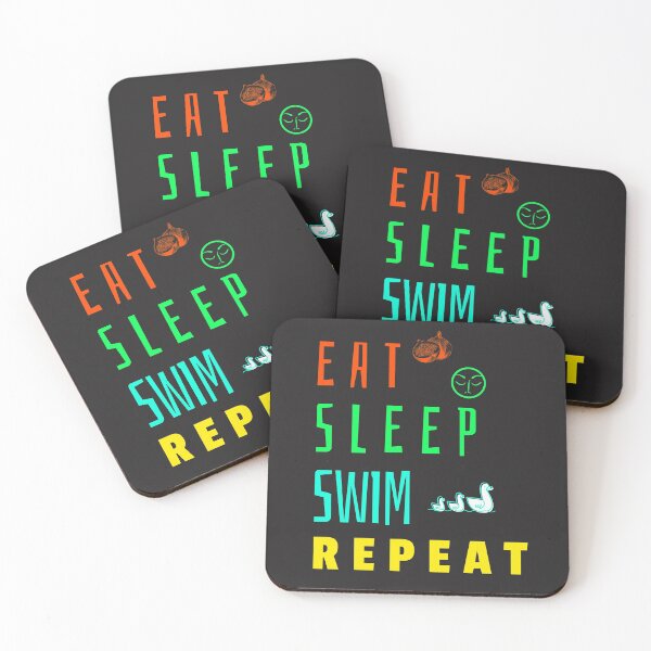 Item preview, Eat Sleep Swim Repeat designed and sold by Ayurveda Fun Store.