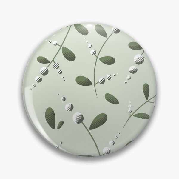 Item preview, Green and dots florals designed and sold by truffleivy.