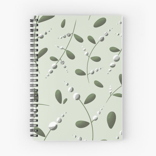 Item preview, Green and dots florals designed and sold by truffleivy.