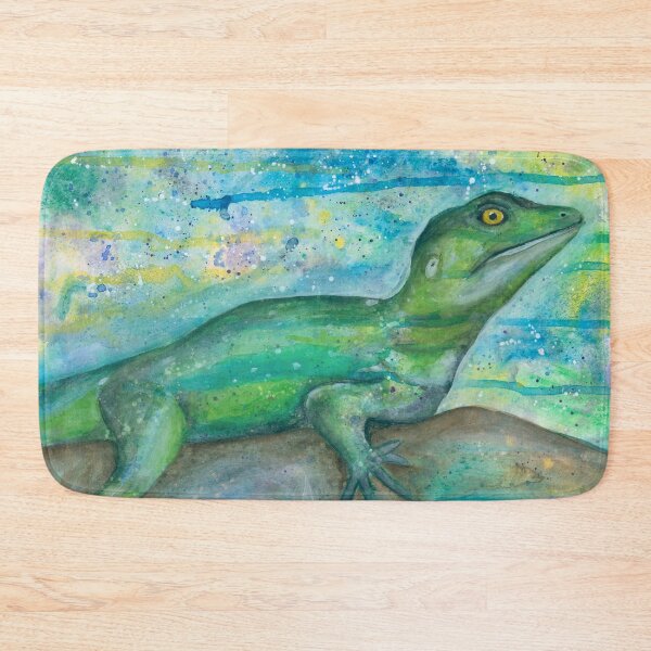 Item preview, green basilisk designed and sold by lenaliluna.