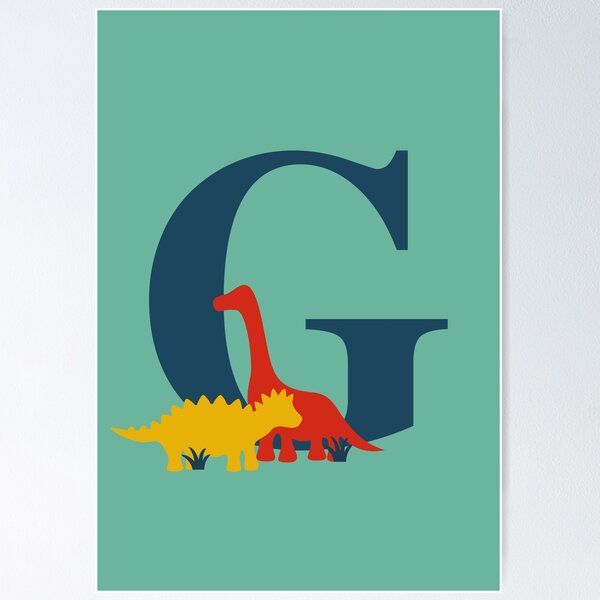 Item preview, Dinosaurs - Personalised G Name, Initial, Monogram designed and sold by CocoandDaisy.