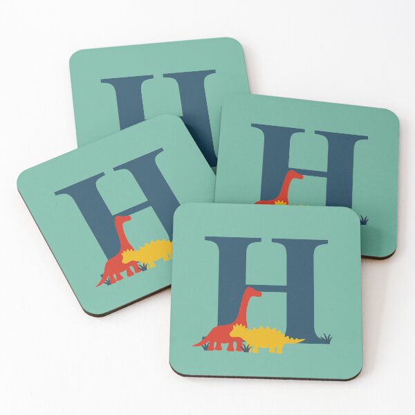 Item preview, Dinosaurs - Personalised H Name, Initial, Monogram designed and sold by CocoandDaisy.