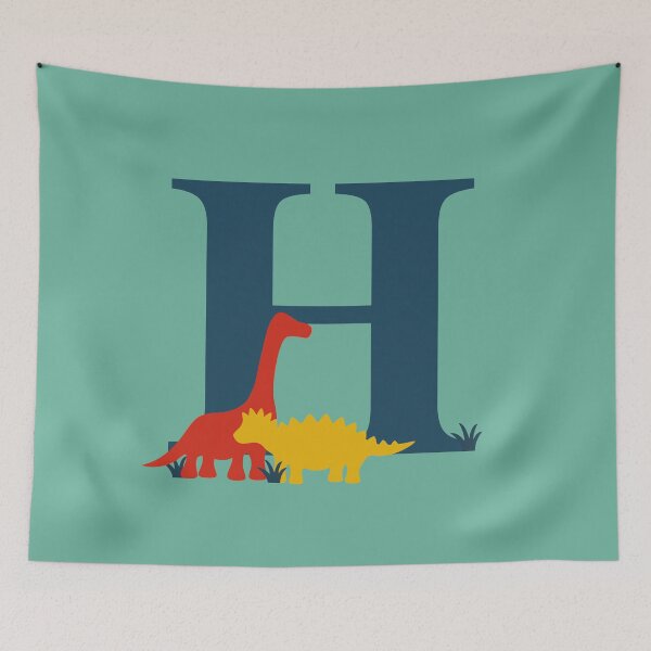 Item preview, Dinosaurs - Personalised H Name, Initial, Monogram designed and sold by CocoandDaisy.