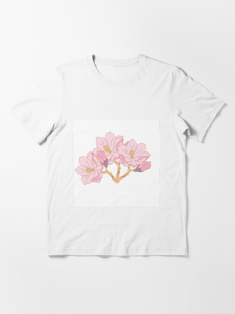 Aperçu 2 sur 7. T-shirt essentiel avec l'œuvre Rosy créée et vendue par HerLyfestyle.