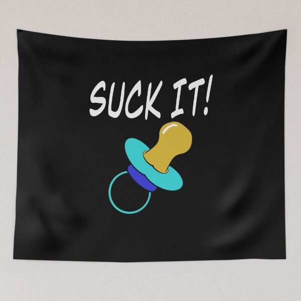 Item preview, Suck It - Blue designed and sold by BusyMonkeys.