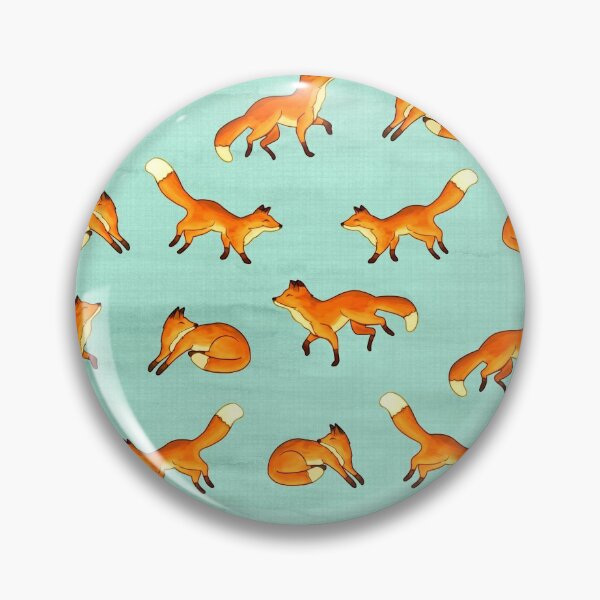 Item preview, Free Frolicking Foxes on Mint designed and sold by TigaTiga.